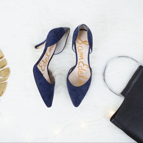 sam edelman navy blue pumps